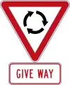 Give Way at Roundabout (give way to vehicles coming from the right)