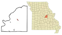 Location of Linn, Missouri