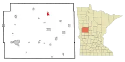 Location of Perham, Minnesota