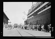 Laurentic in Haifa Port, 1936