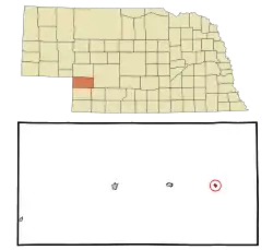 Location of Elsie, Nebraska