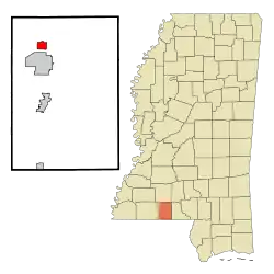 Location of Summit, Mississippi