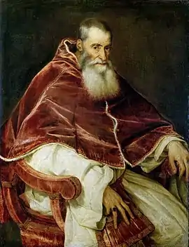 Titian, Portrait of Pope Paul III without a Cap