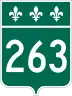 Route 263 marker