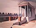 Modern reconstruction of the temple in Omrit, Israel Museum