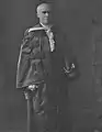 The Very Reverend Dr. Donald Fraser, DD, wearing his robes of office as Moderator of the United Free Church of Scotland, 1922–23. Private Collection.