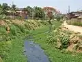 Caladão Stream between the Floresta and Santo Antônio neighborhoods after a long period of drought in 2015.