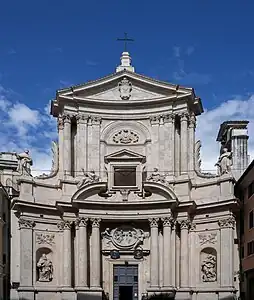 Baroque Composite columns of San Marcello al Corso, Rome, by Carlo Fontana, 1682-1683