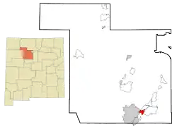 Location of Bernalillo, New Mexico
