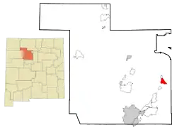Location of Peña Blanca, New Mexico