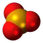Space-filling model of the monomer as found in the gas phase
