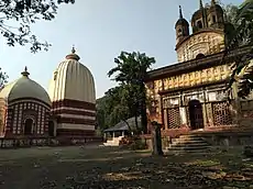 Shyma Sundara deul and flat-roofed temple