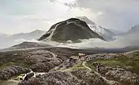 Carn Dearg and Ben Nevis from Achintee, 1874