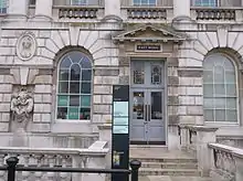 Somerset House, with vermiculated blocks