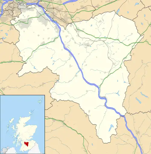Carnwath is located in South Lanarkshire