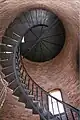 Brick lined interior & spiral stairway