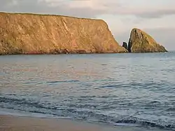 St John's Island at sunset, Ballydowane Bay