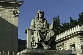 Statue of Jean-Baptiste Colbert, added with statues other famous royal ministers in 1810