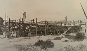 Under construction, Clarkes Point Woolwich, 1905