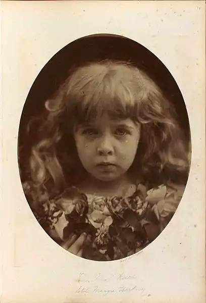 "The Christ kind little Margie Thackeray"