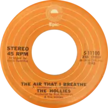 Side A of US single (Epic)