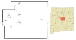 Location of Willard, New Mexico
