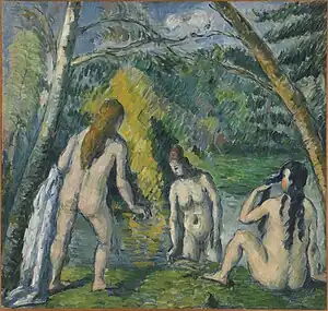 Paul Cézanne, Trois baigneuses, 1879-1882, oil on canvas, 42 x 55 cm, Petit Palais, Paris