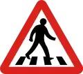 Pedestrian crossing ahead