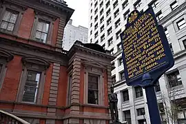 The organization's historical marker