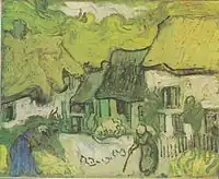 F758: Farmhouses in Jorgus with figures, Private collection