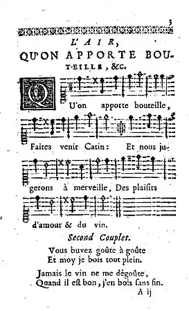 "Qu'on apporte bouteille"