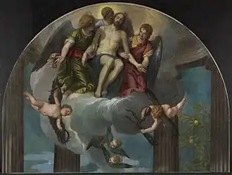 Paolo Veronese, Fragment of the Petrobelli Altarpiece: The Dead Christ with Angels, c. 1563