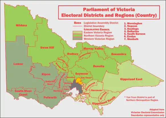 &nbsp; &nbsp; &nbsp; &nbsp; Map of country districts (2006–2014)
