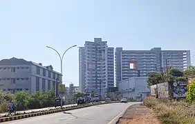 A view of highrise Beary's buildings at Deralakatte, Mangalore