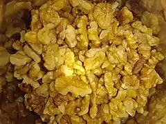 Loose Walnut kernel in West Bengal, India.