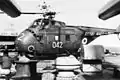 Westland Whirlwind on USS Newport News in 1966.
