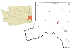 Location of Colfax, Washington