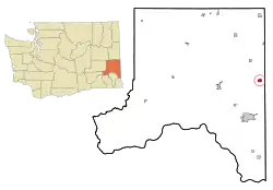 Location of Palouse, Washington
