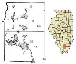 Location of Freeman Spur in Williamson & Franklin Counties, Illinois.
