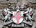 City of London arms at Cutlers' Hall: Domine dirige nos (Lord guide us)