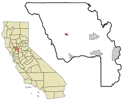 Location in Yolo County and the state of California