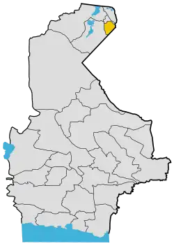 Location of Zehak County in Sistan and Baluchestan province