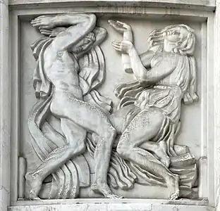 Antoine Bourdelle, La Danse, on the façade of the Théâtre des Champs-Élysées (1912)