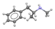 A 3d image of the levo-methamphetamine compound