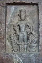 5th-century Vishnu at Udayagiri Caves.