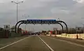 The open road tolling lanes at the West 163rd Street toll plaza, on the Tri-State Tollway near Markham, Illinois, United States