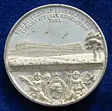 1851 medal The Crystal Palace in London by Allen & Moore, obverse