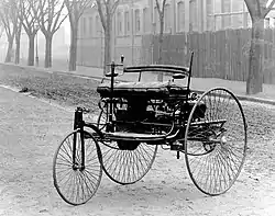 The world's first motorcar, built in Mannheim by Karl Benz in 1885