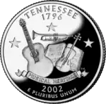Tennessee quarter dollar coin