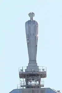 Aluminum statue of Ceres by John Storrs atop the Chicago Board of Trade Building, Chicago, Illinois (1930)